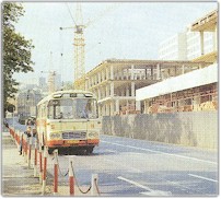 Městský autobus v centru